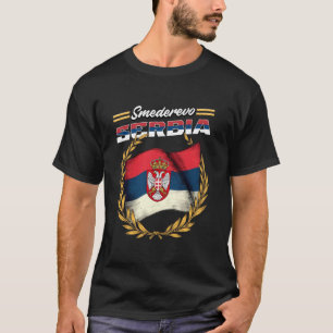 Camiseta Smederevo Serbia Recuerdo Srbija Bandera