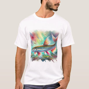 Camiseta Smelt fish in watercolor 260824AREF149 - Watercolo