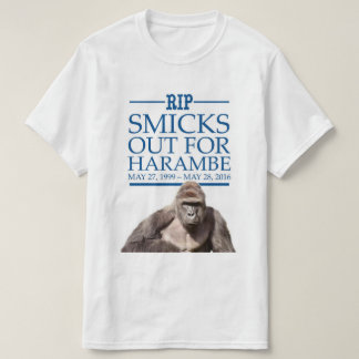 Camiseta Smicks hacia fuera para Harambe