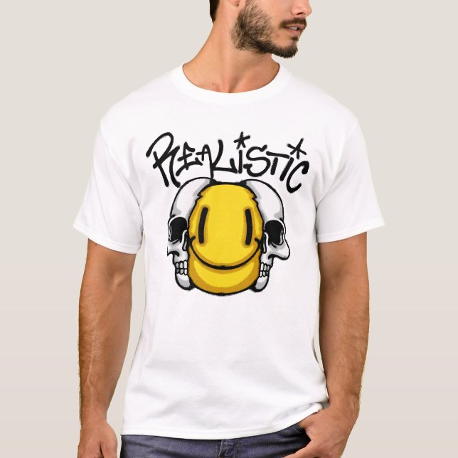 Camiseta smile and Skull streetwear (Anverso)
