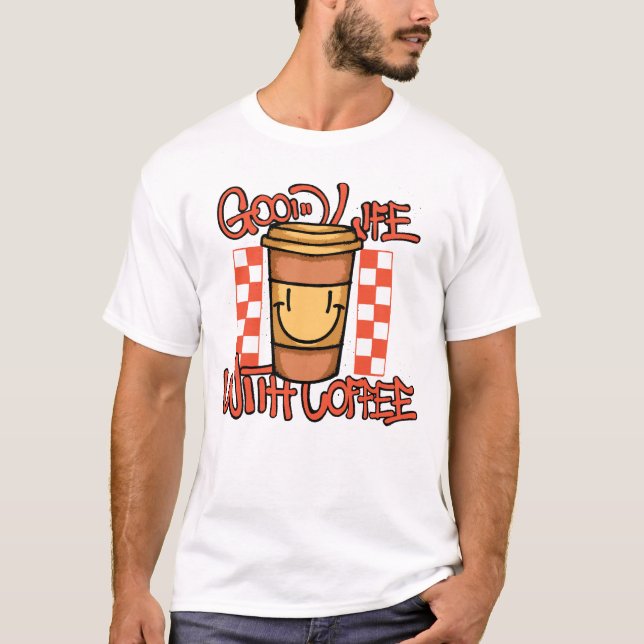 Camiseta Smile Coffee Cup Streetwear (Anverso)