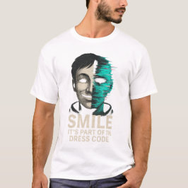 Camiseta Smile Dress Code Digital Glitch
