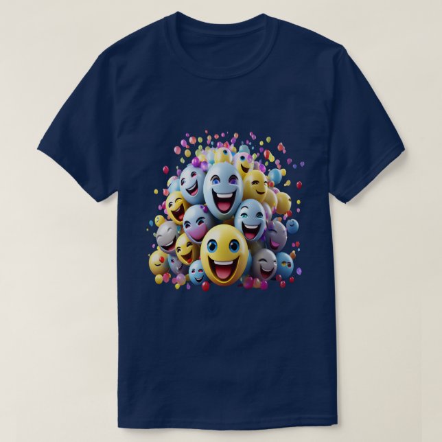 Camiseta Smile Emojes (Diseño del anverso)