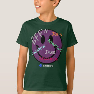 Camiseta Smile Face - Emoji BFF Plum