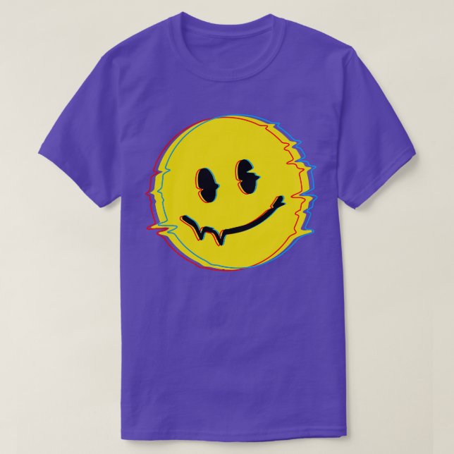 Camiseta Smile Face Glitch (Diseño del anverso)