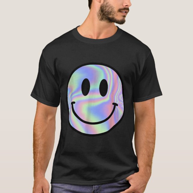 Camiseta Smile Face Shirt Happy Smiling Face Rave Edm Music (Anverso)
