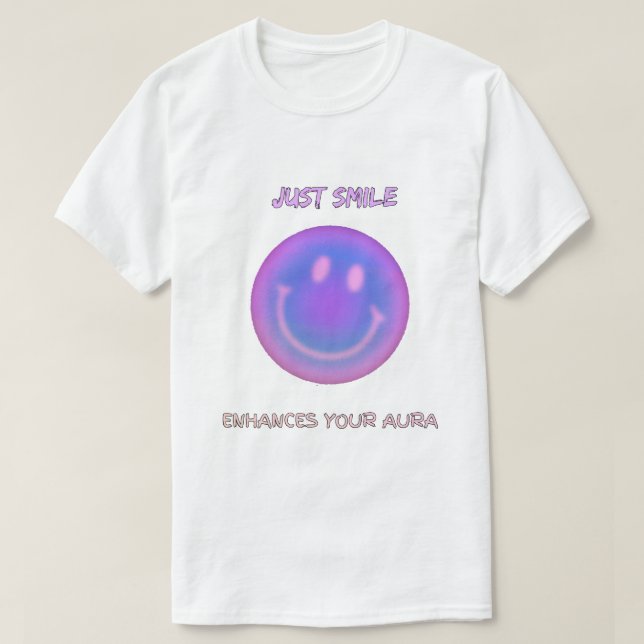Camiseta Smile Mejora Tu Aura (Diseño del anverso)