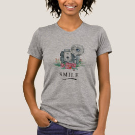 Camiseta SMILE Para La Cámara Vintage