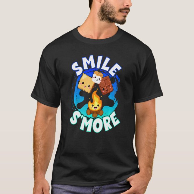 Camiseta Smile S'more Wortspiel Weekend Clamping Boys (Anverso)