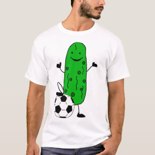 Camiseta Smilealottees Pepino Ácido Divertido Jugando Fútbo