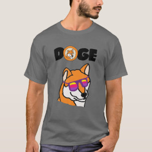 Camiseta Smilecryptos Diversión Guay Dogecoin Perro Y Gafas