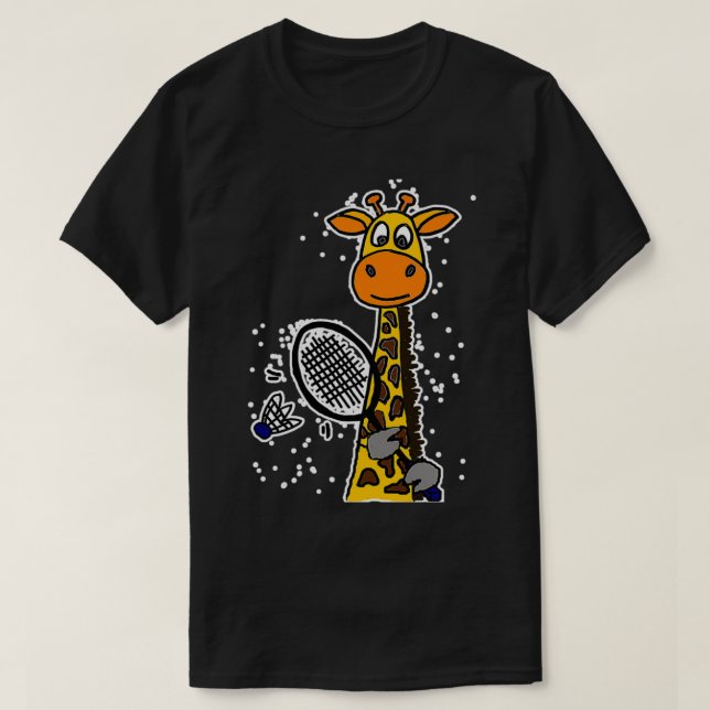 Camiseta Smilemoresa Funny Giraffe Jugando A T (Diseño del anverso)
