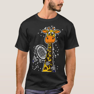 Camiseta Smilemoresa Funny Giraffe Jugando A T