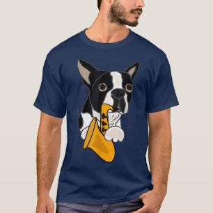 Camiseta Smilemoretees divertidos en Boston Terrier jugando