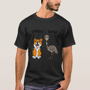 Camiseta Smileteesanim Shiba Inu Perro Y Ave De La Uem Shib