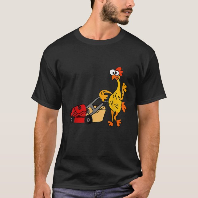 Camiseta SmileteesFunny Gracioso Pollo de caucho que siembr (Anverso)