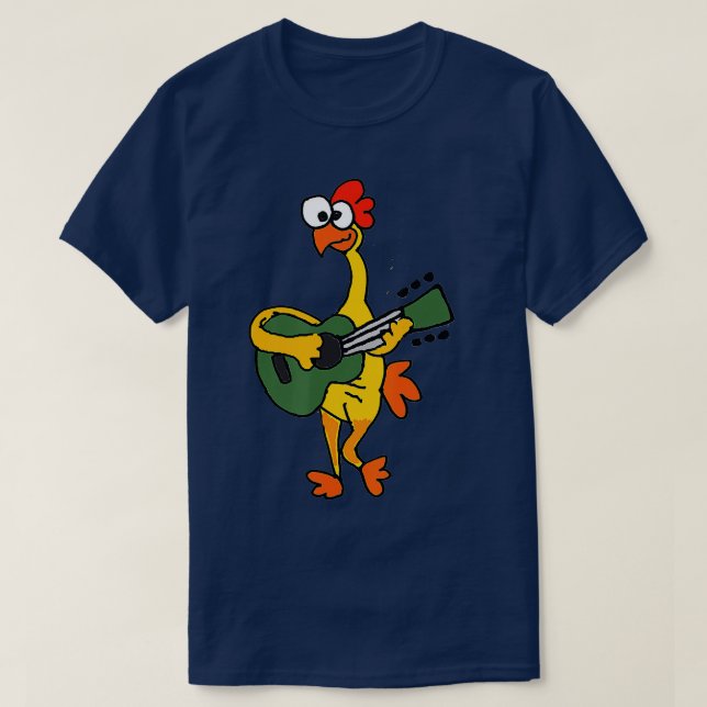 Camiseta Smileteesfunnya Divertido pollo de caucho jugando  (Diseño del anverso)
