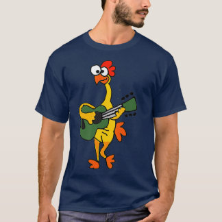 Camiseta Smileteesfunnya Divertido pollo de caucho jugando