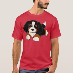 Camiseta Smileteespets Funny Bernese Mountain Dog Puppy Car
