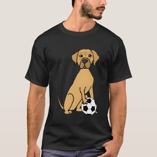Camiseta Smileteespetsa Funny Rhodesian Ridgeback Dog Socce (Anverso)
