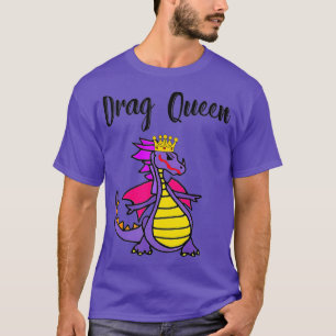 Camiseta Smiletmoreteesa Funny Dragon Blue Drag Queen Pun