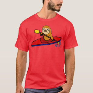 Camiseta Smiletodaytees Funny Sloth Kayaking