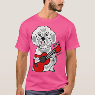 Camiseta Smiletodaytees Gracioso Perro de Bichon Jugando Gu