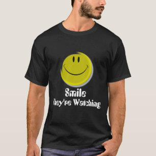 Camiseta Smiley-cara, están mirando, sonrisa