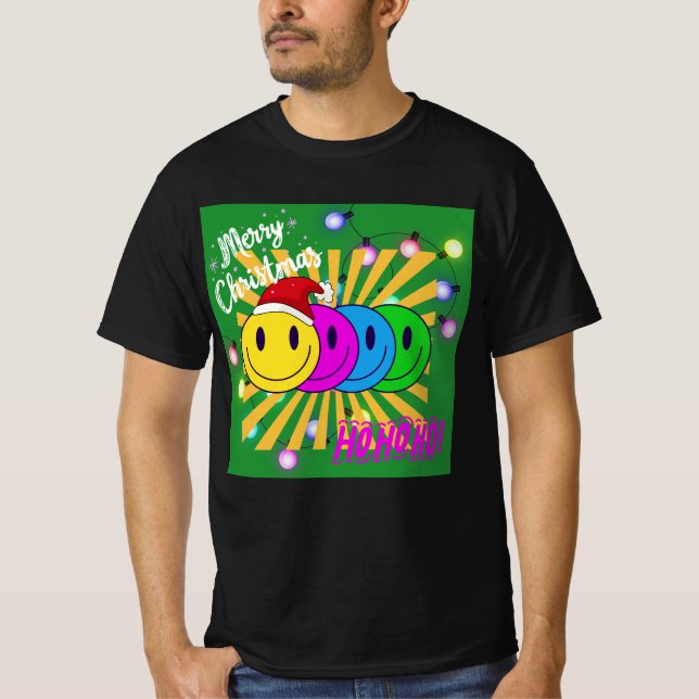 Camiseta Smiley face ポップなクリスマスTシャツ♡ (Anverso)