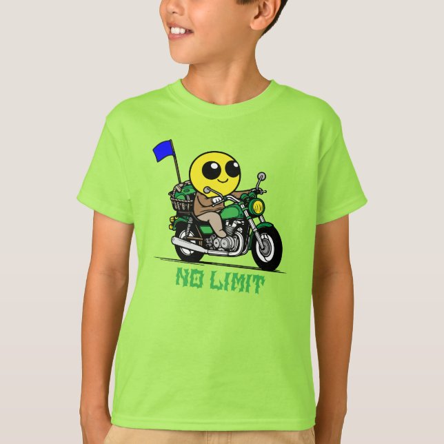 Camiseta smiley face biker adventure (Anverso)