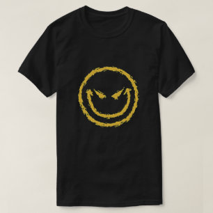 Camiseta smiley malvado