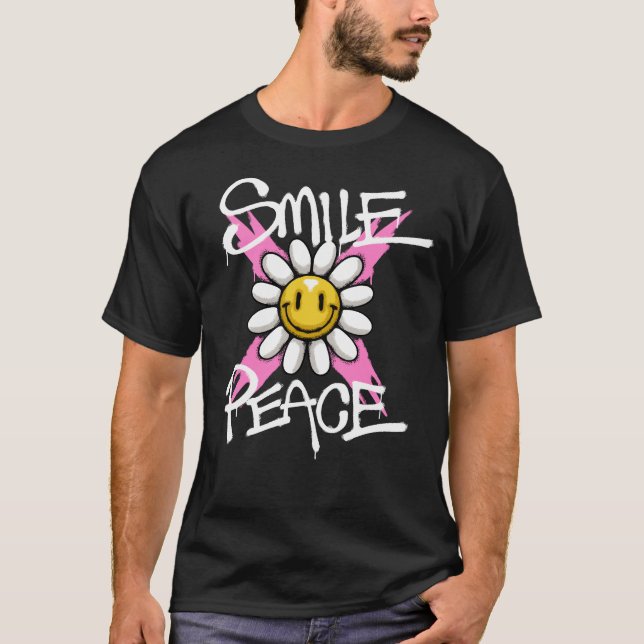 Camiseta Smiling Sunflower Streetwear (Anverso)