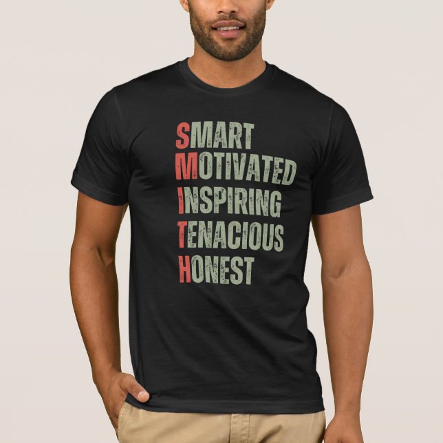 CAMISETA SMITH - NOMBRE/NOMBRE PRIMERO/ÚLTIMO (Anverso)