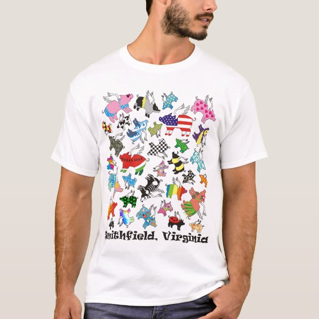 Camiseta Smithfield que vuela cerdos (Anverso)