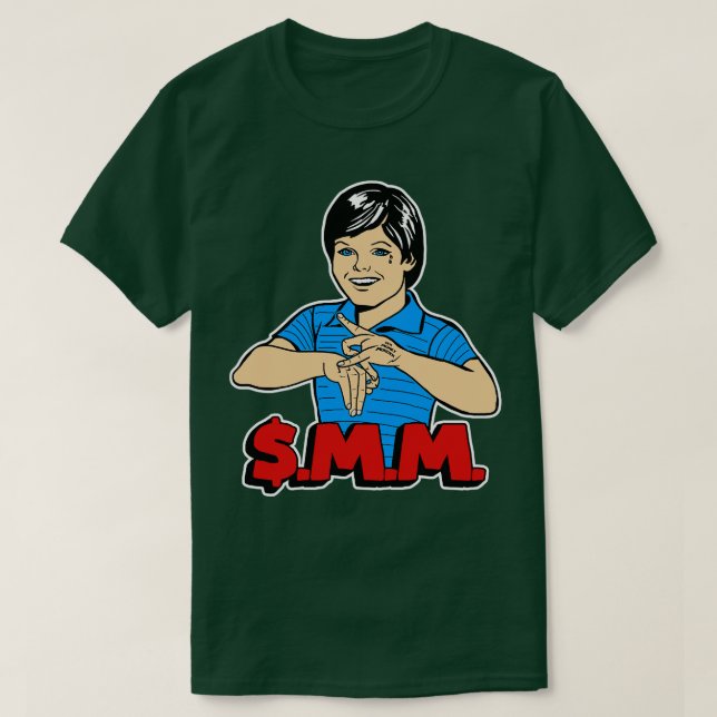 Camiseta SMM desde las calles medias de Suburbia (Diseño del anverso)