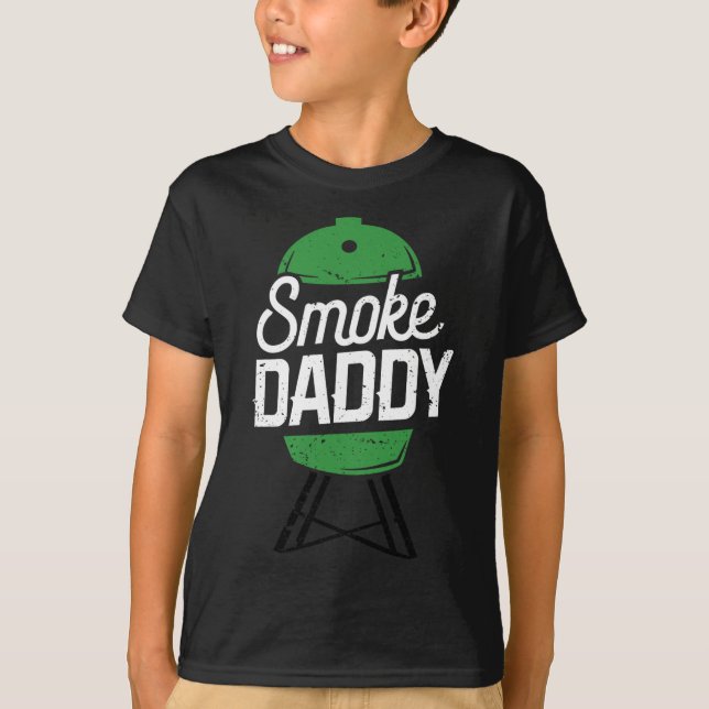 Camiseta Smoke Daddy Green Egg Pitmaster Dad Bbq Grill (Anverso)