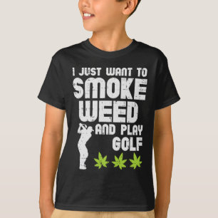 Camiseta Smoke Weed Juega Golf Golfing Thc Golfer Stoner