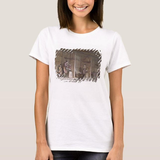 Camiseta Smokehouse en Groenlandia (grabado de colores) (Anverso)