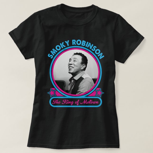 Camiseta Smokey Robinson El Rey De Motown (Diseño del anverso)