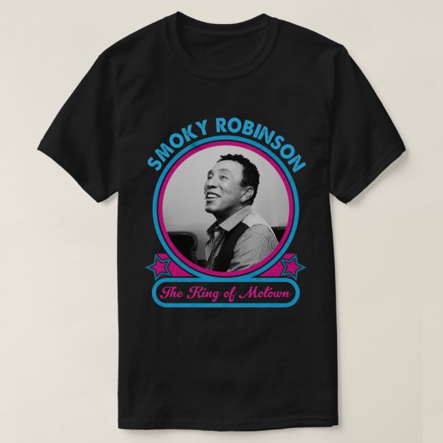 Camiseta Smokey Robinson El Rey De Motown (Diseño del anverso)