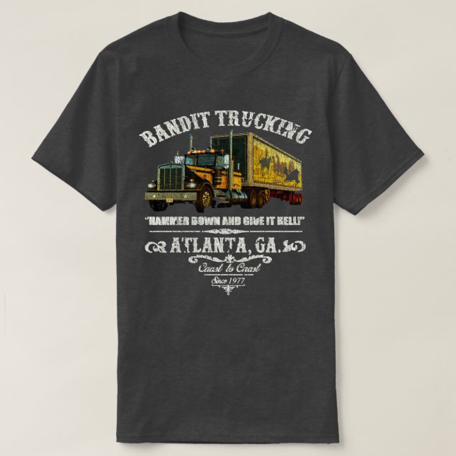 Camiseta Smokey y el Bandit que transporta a TShirt (Diseño del anverso)