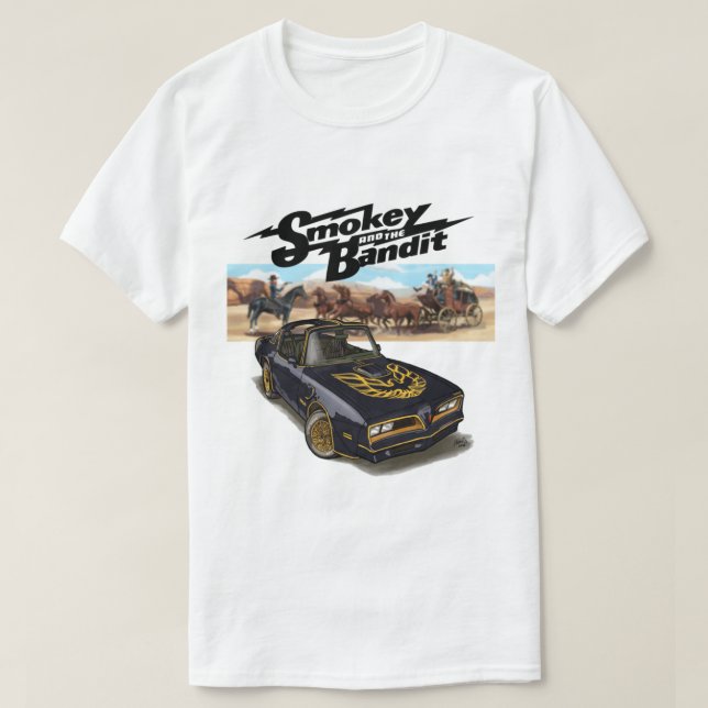 Camiseta Smokey y el coche de Bandit (Diseño del anverso)