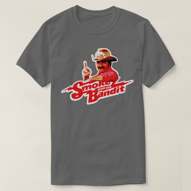 Camiseta Smokey Y El Diseño Gracioso De Bandit Burt Reynold (Diseño del anverso)