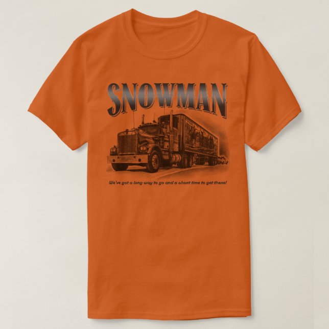 Camiseta Smokey y el muñeco de nieve de los bandidos (Diseño del anverso)