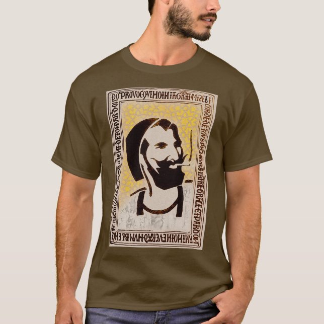 Camiseta Smokin' Dude y Lion con tus palabras (Anverso)
