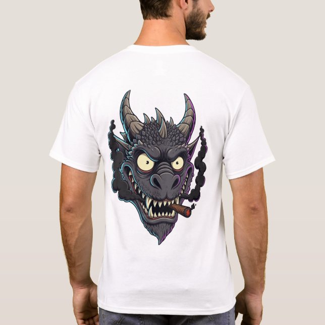 Camiseta Smokin' Obsidian Dragon (Reverso)