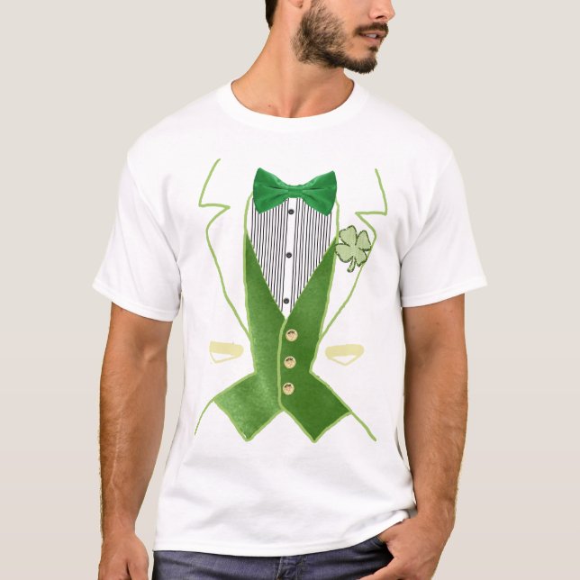 Camiseta smoking del leprechaun (Anverso)