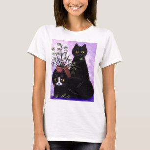 Camiseta Smoking divertido Creationarts del negro del arte