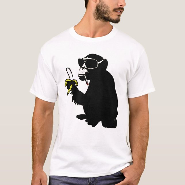 Camiseta smoking genial monkey (Anverso)