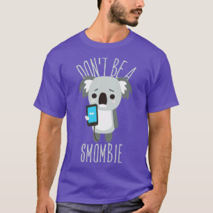 Camiseta Smombie Coala Bored Coala Con Teléfono Móvil 3